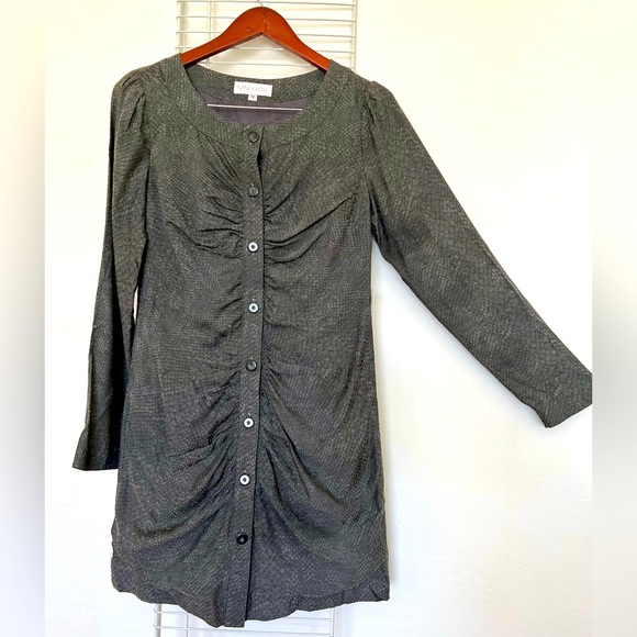 Nancy Rose size 10 gray snakeskin dress - Picture 1 of 4